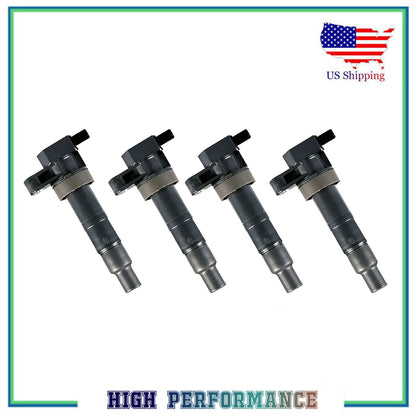 4PCS Ignition Coil For UF546 Hyundai Santa Fe Azera Genesis Sedona Sorento C1668