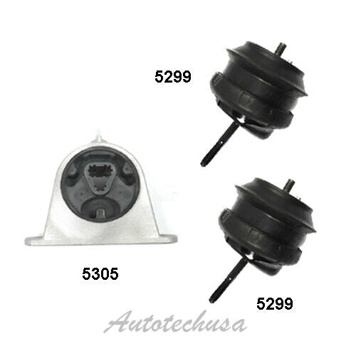 M608 Engine Motor Mount 3PCS For 04-06 Chrysler Pacifica 3.5L 3.8L 5299HY 5305
