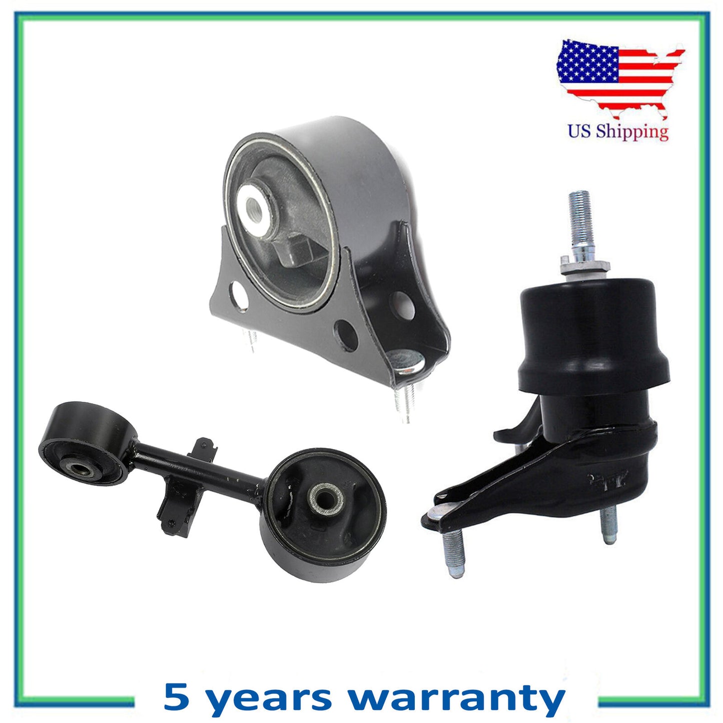 3PCS Motor & Torque Puntal Montaje Para 01-03 Toyota Montañés 2.4L 7299 4209