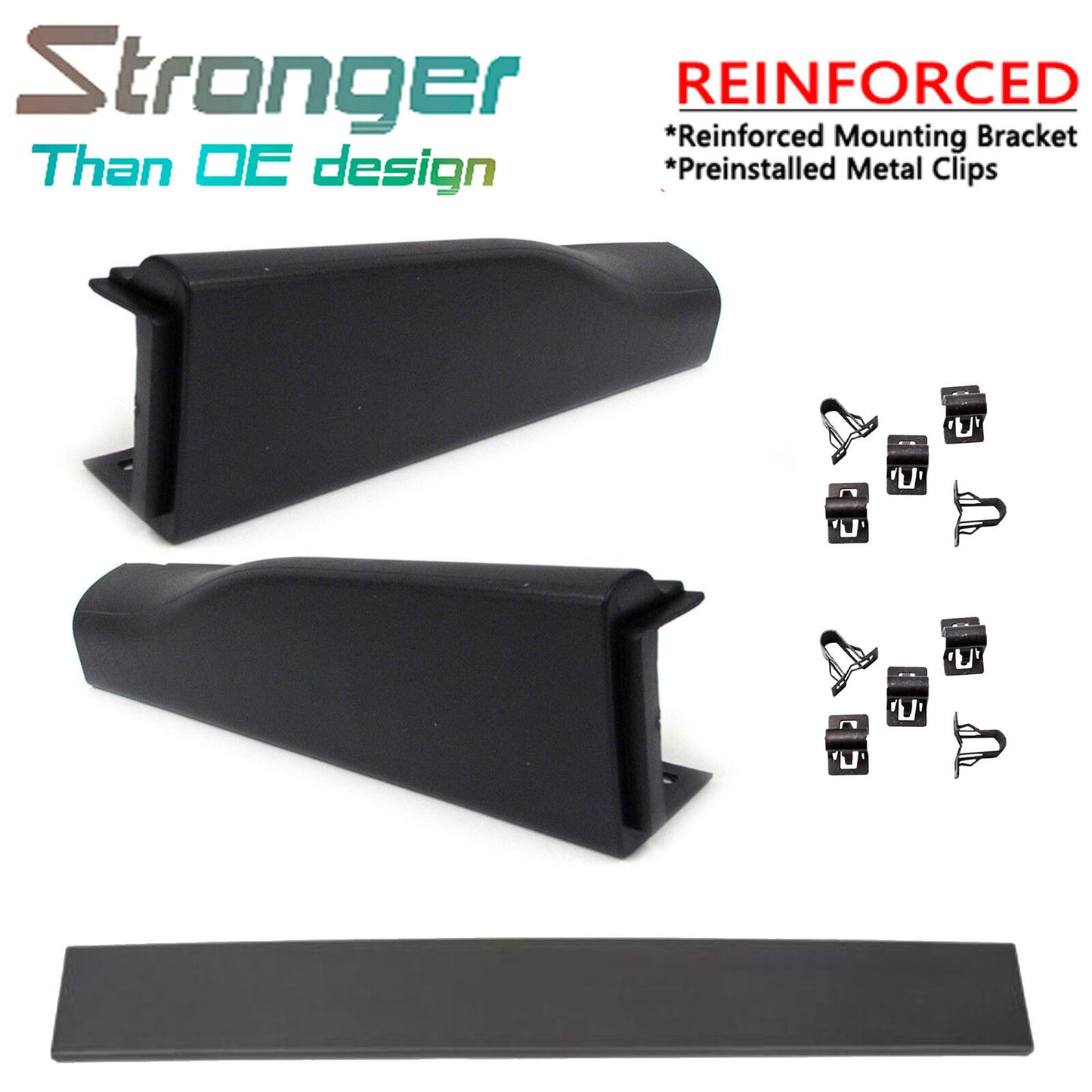 Set 3PCS Upgraded Top Flexible Step Tailgate Molding For 08-16 Ford Super Duty