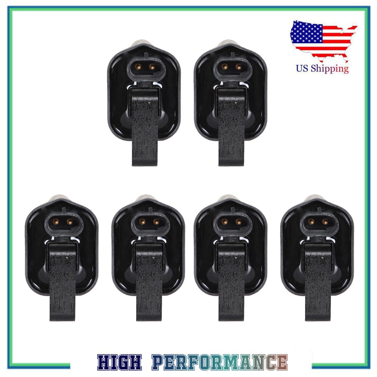 UF97 5C1087 C932 C506 Allumage Bobine Pour 6PCS Chrysler Doge Jeep Plymouth