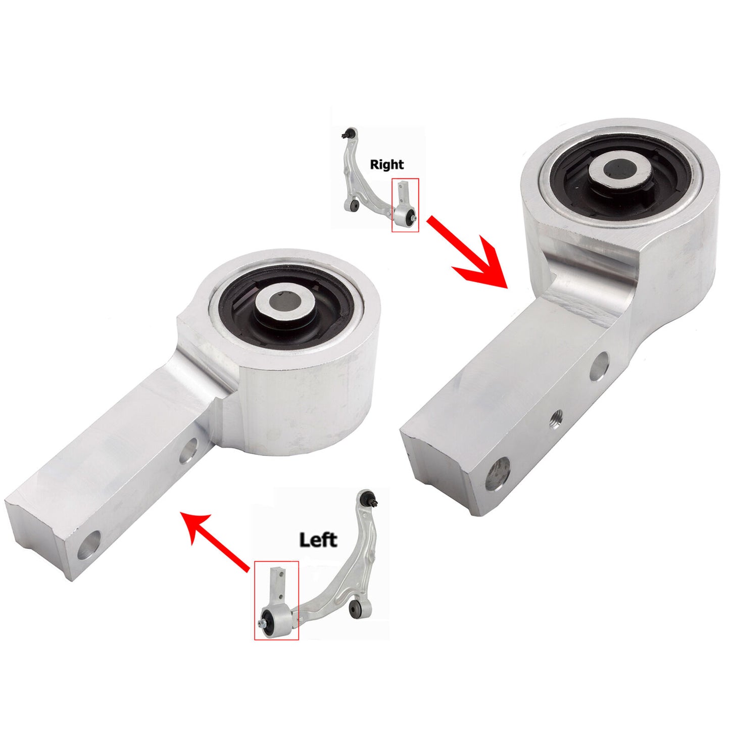 Delantero Izquierdo Y Derecho Brazo de Control Bujes Soporte Para Acura MDX Zdx