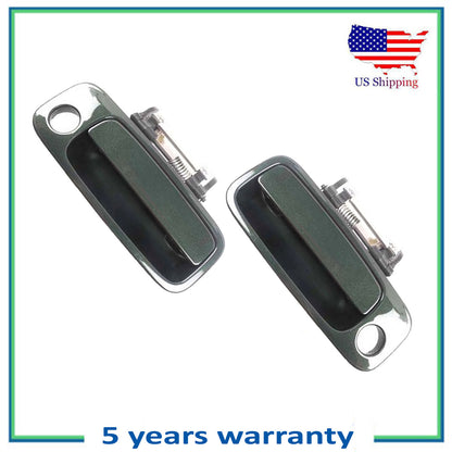 Front Pair Outside Door Handle For 00-04 Toyota Avalon 6R1 Woodland Green Pearl