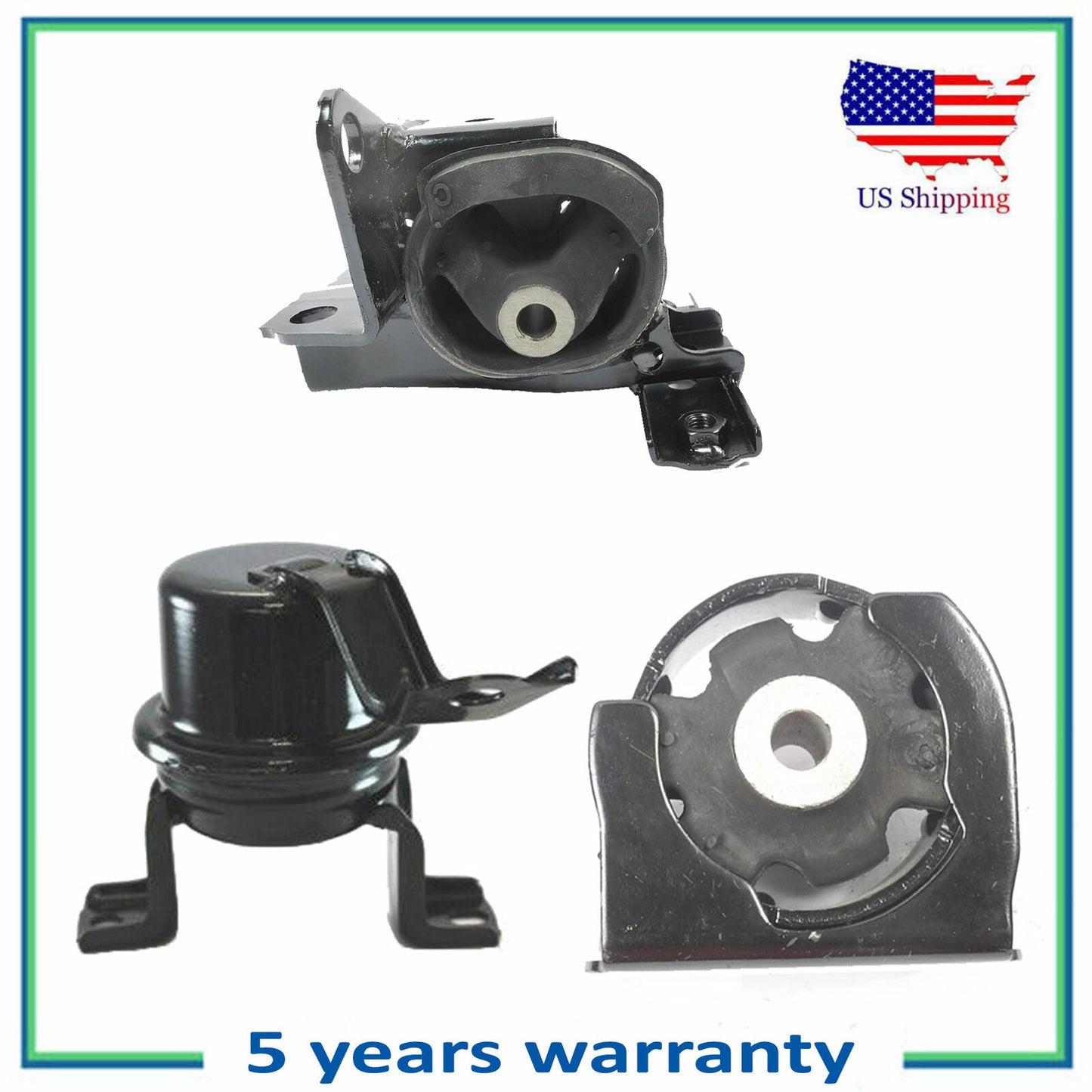 3PCS Engine Motor & Trans Mount For 2001-2003 Toyota RAV4 2.0L 7271 7246 4265