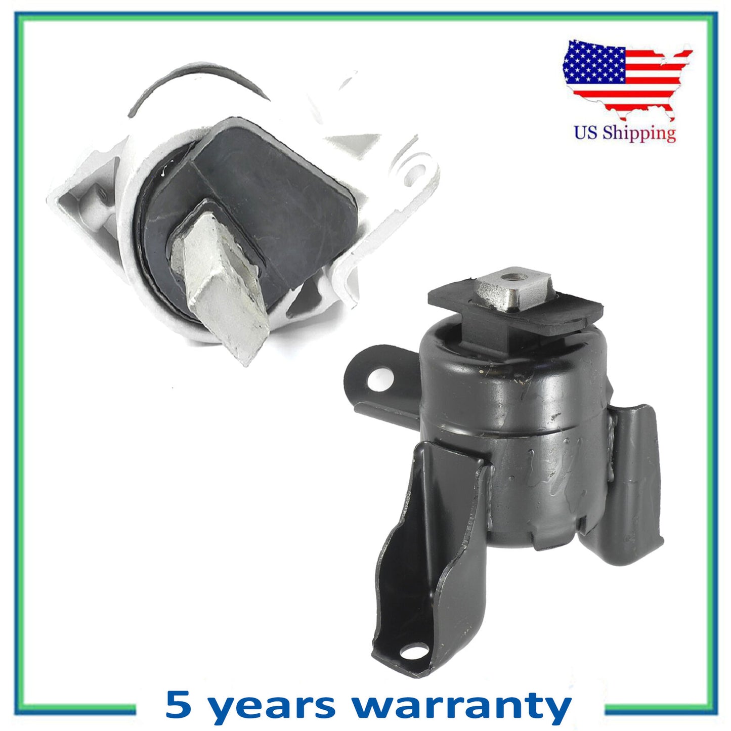 2PCS Motor & Manual Trans Mount For Ford Fusion Mercury Milan 2.5L EXC. Hybrid
