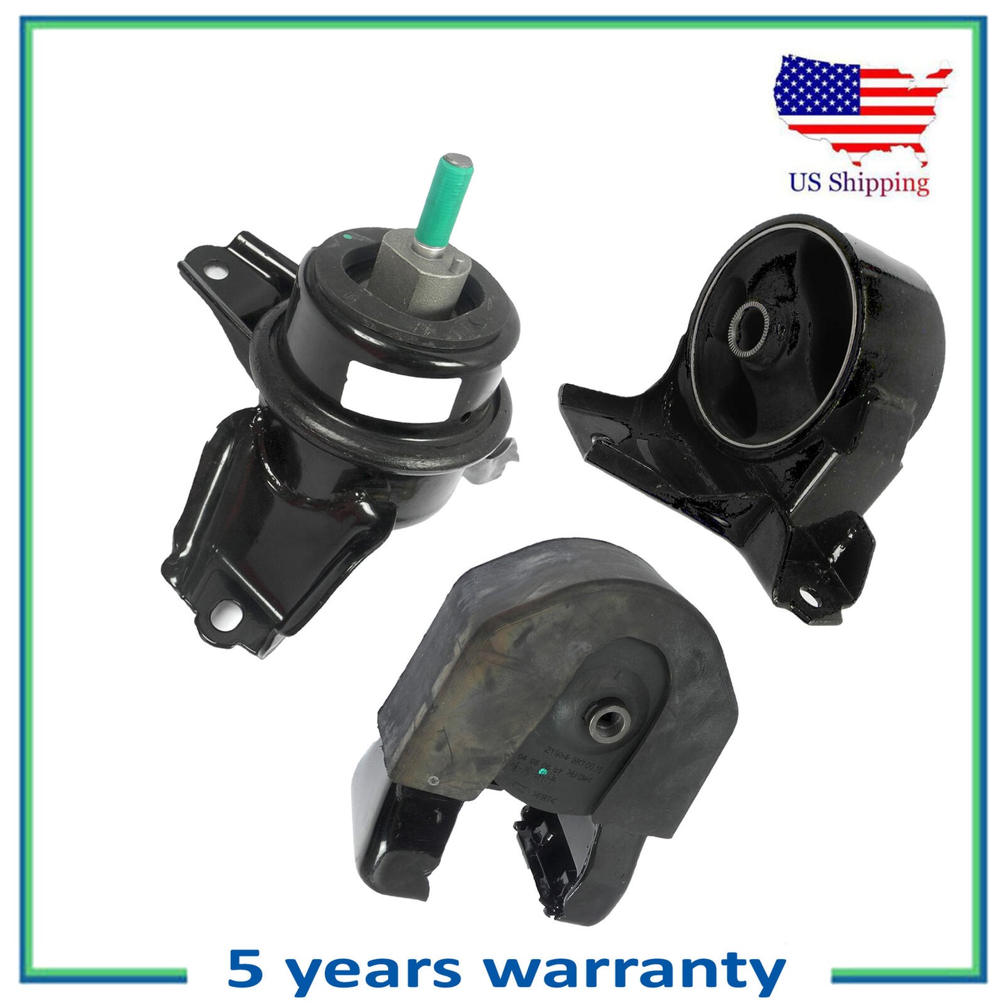 Motore Montante Per 2009-2010 Hyundai Sonata 2.4L 3PCS 7163 7162 7168