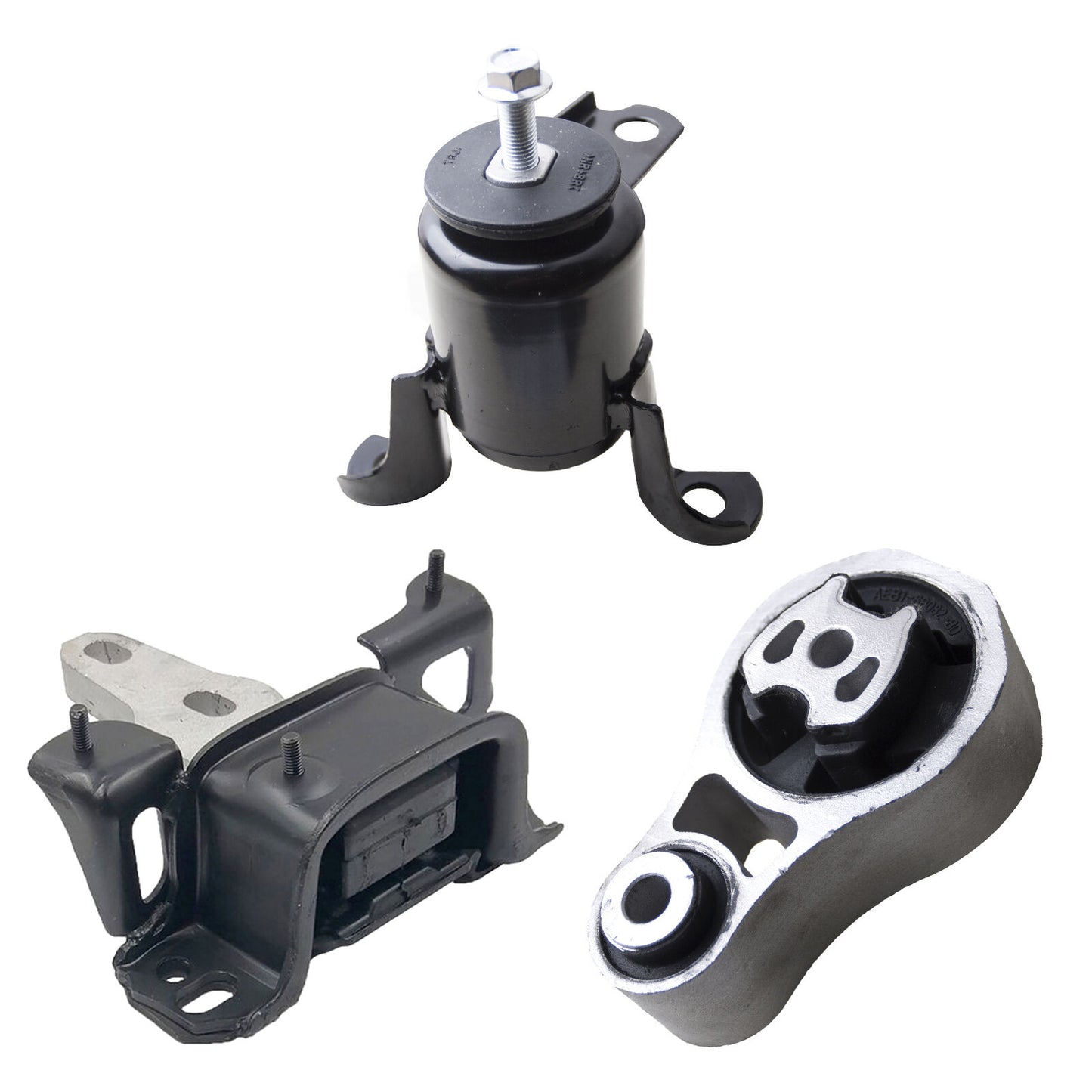 Motor & Trans Mount For 11-16 Ford Fiesta Auto Dual Clutch Trans Set 3PCS 1.6L