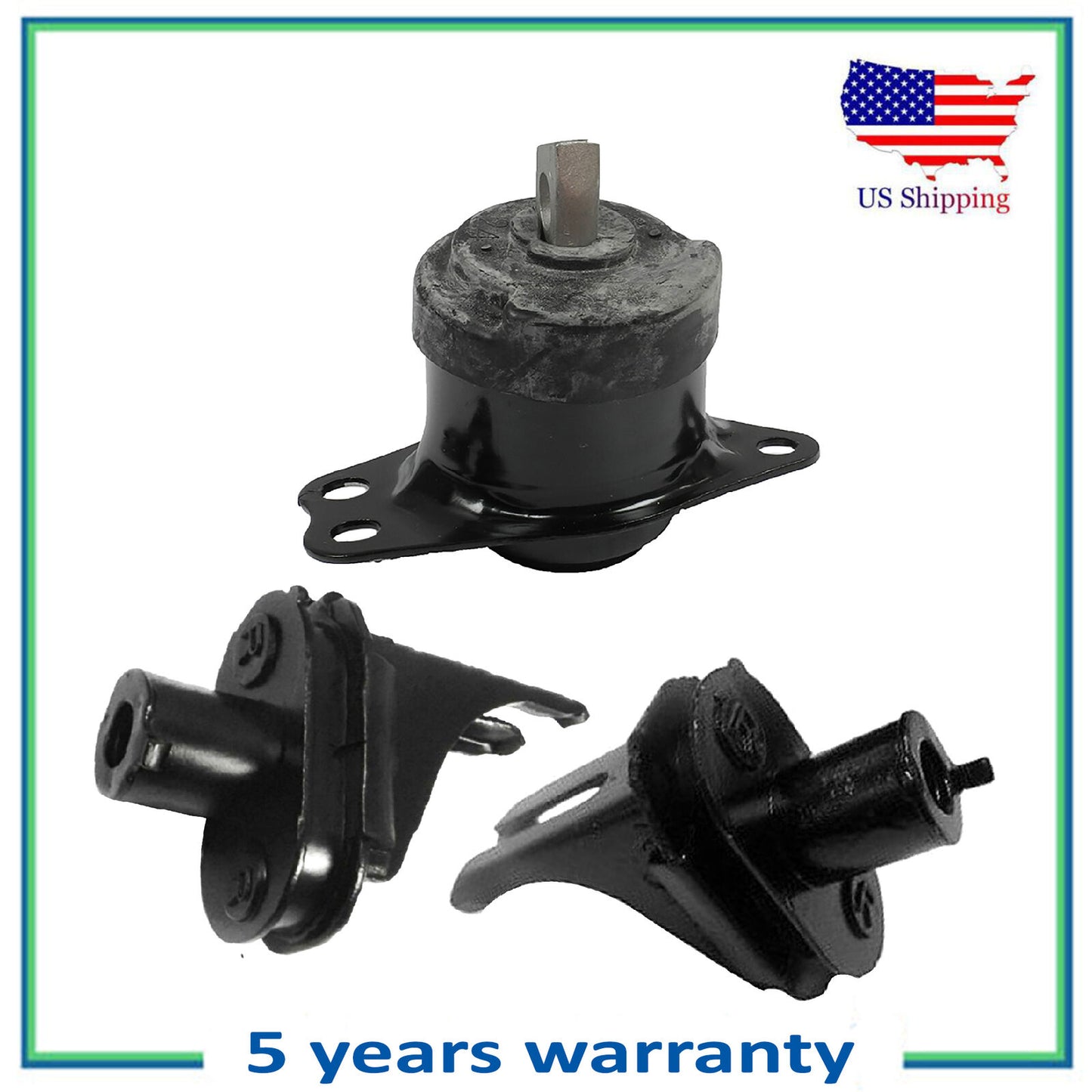 3Pcs Suspensión Subchasis & Derecho Motor Montaje Para 2017 Honda Accord 2.0L