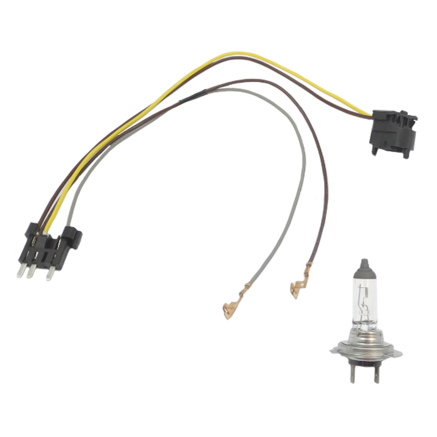 Sinistro / Destro Faro Cablaggio Bardatura & H7 70W Lampadina Per Benz E500 E55