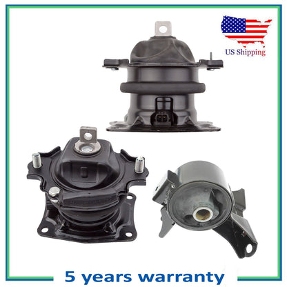 3PCS 65026EL 4587 4583EL i-VTEC Motor & Trans Mount For 2007 Honda Odyssey 3.5L