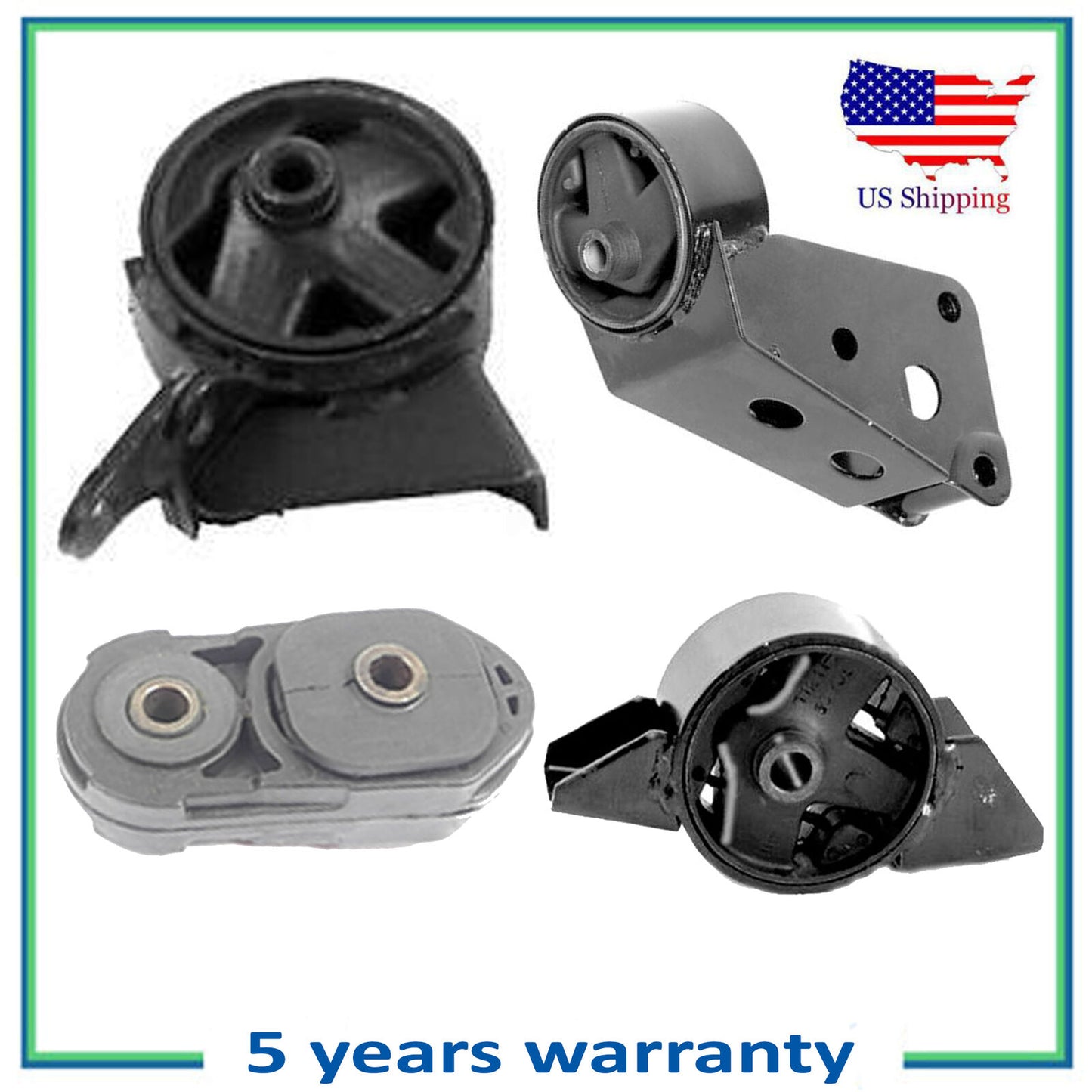 4 PCS Engine Motor & Trans Mount For 91-94 Nissan Sentra 1.6L 6331 6312 6313