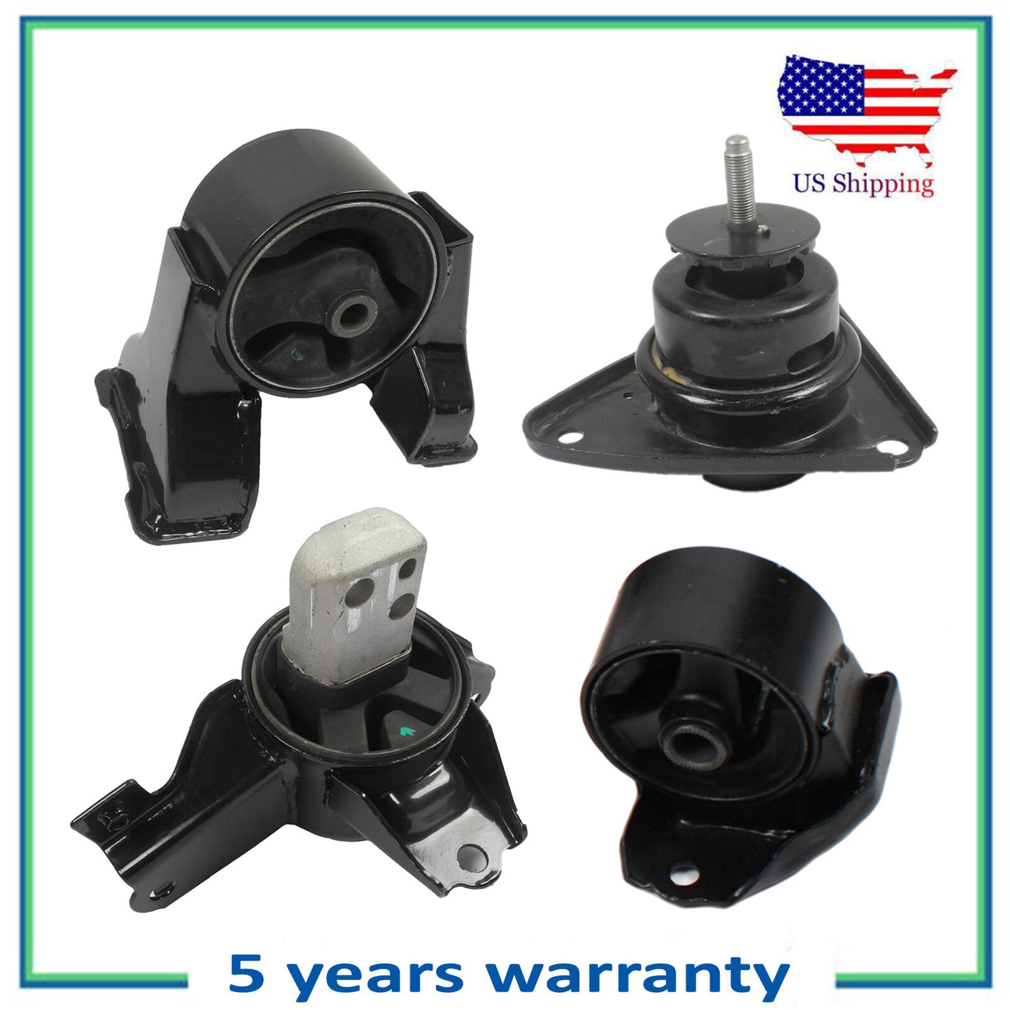4PCS Motore & Trans Montante Per 2007-2011 Hyundai Elantra 2.0L 7160 7148 7167