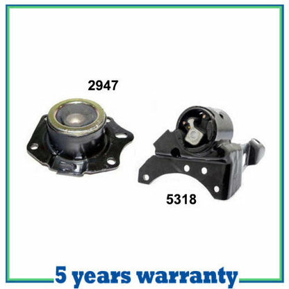 M856 Moteur & Trans Montage Set 2PCS Pour 03-05 Dodge Fluo 2.0 Pour Auto Trans