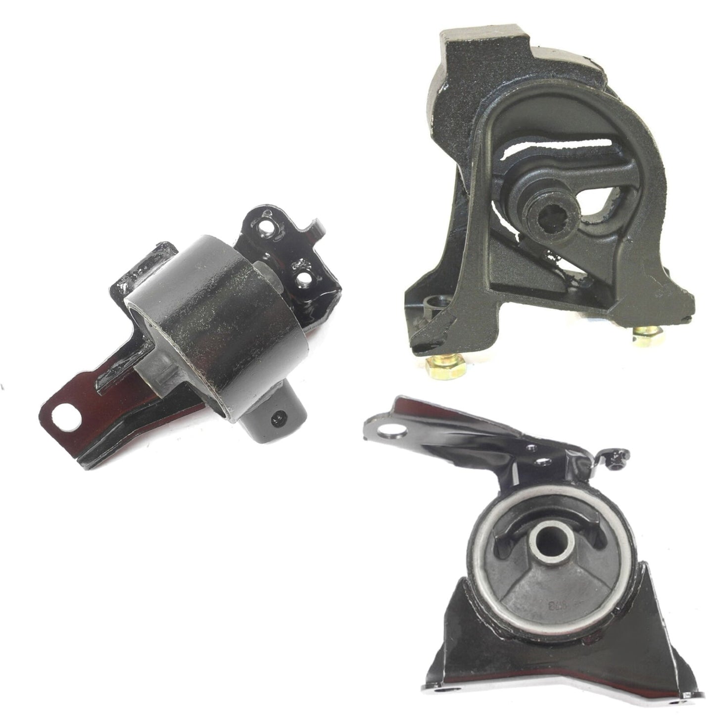 Set 3pcs Engine Motor & Transmission Mount Manual For 93-97 Toyota Corolla 1.6L