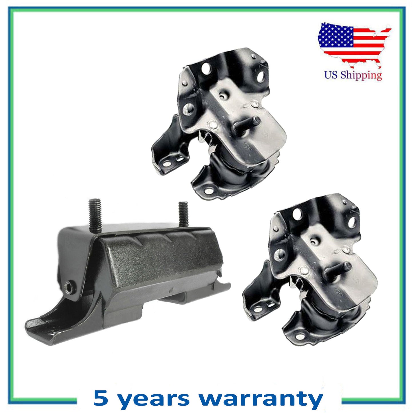 Juego De 3PCS Nuevo Motor & Transmisión Montaje Para 07-13 Chevrolet 4.3L