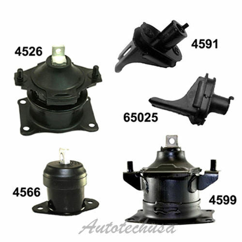 Engine Motor Mount M1070 For Acura TL 3.2L 4526 4566 4591 4599 65025 Set 5pcs