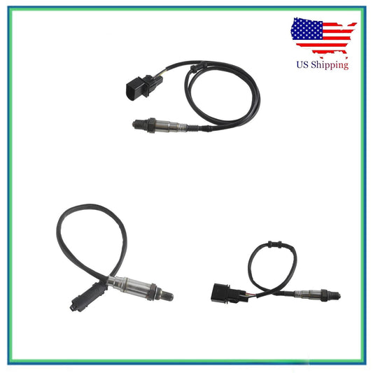 3Pcs Nuevo Oxygen Sensor Para 2004-2005 BMW 645Ci Base