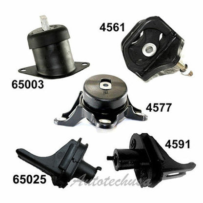 5PCS Set Moteur & Transparent Montage M1103 2010-2011 Pour Acura Tsx 3.5L