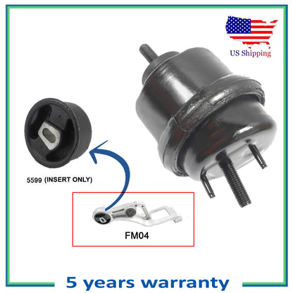 Set FM04 Rear Torque Strut Bushing & Front Left or Trans Mount For Freestyle 3.0
