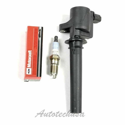 FOR MAZDA Ford Mercury Ignition Coil DG513 with spark plug SP433 IC046 B269