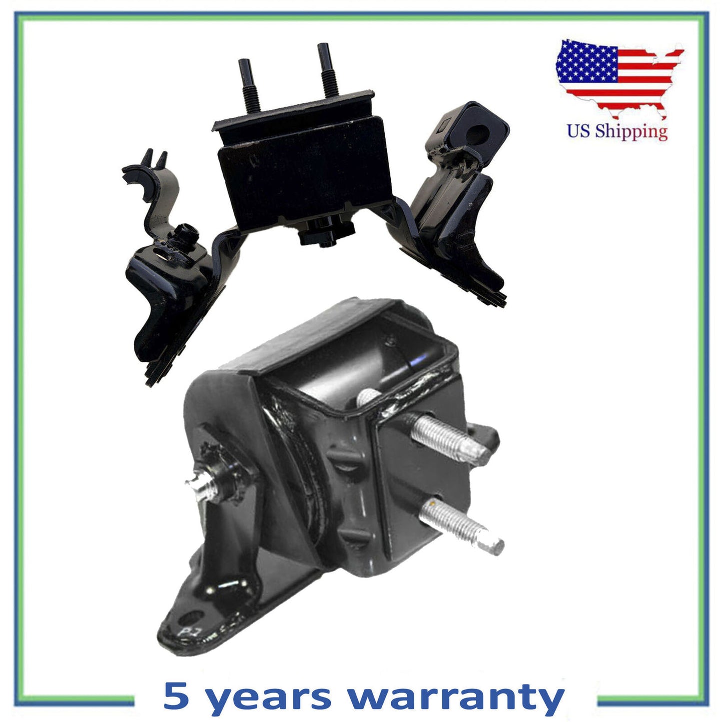 2PCS Engine Motor & Auto Trans Mount For Ford Expedition F-150 3.3 3.5 3.7L 4WD