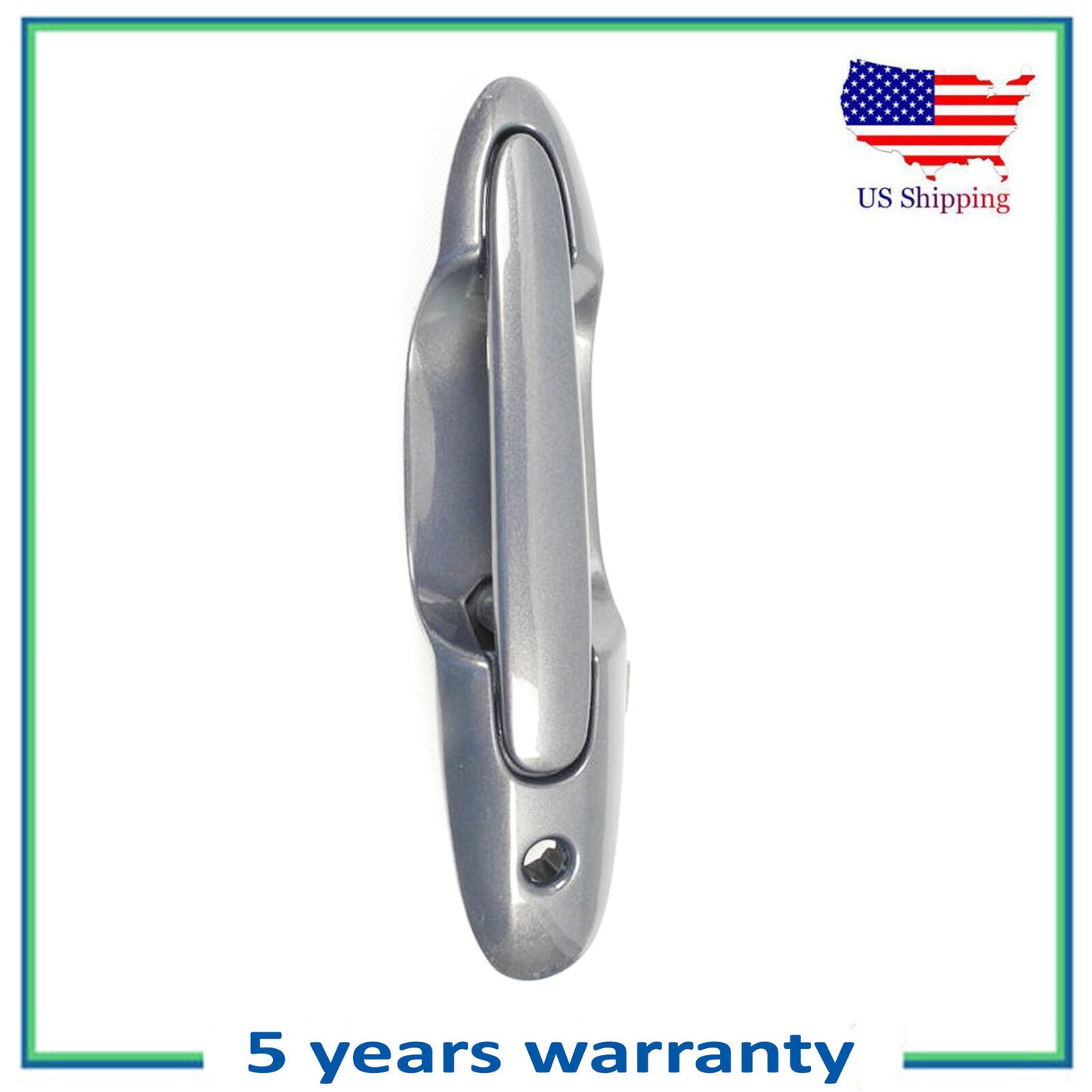 Anteriore Sinistro Esterno Fuori Porta Manico Per 2000-2006 Mazda Galaxy Grigio