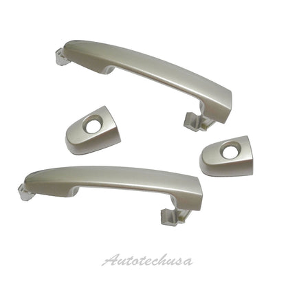 Front Outer Door Handle Set For 02-06 TOYOTA Camry Lunar Mist Metallic 1C8 DS526