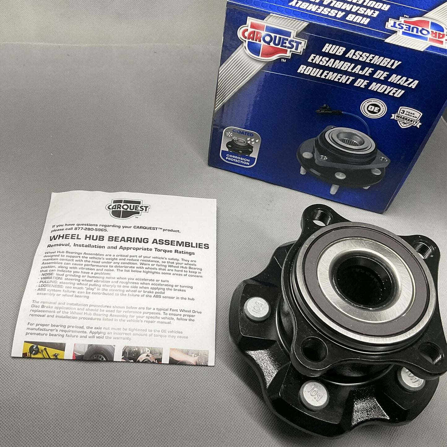 CARQUEST Wheel Bearing and Hub Assembly Rear For Toyota Lexus 91-425238