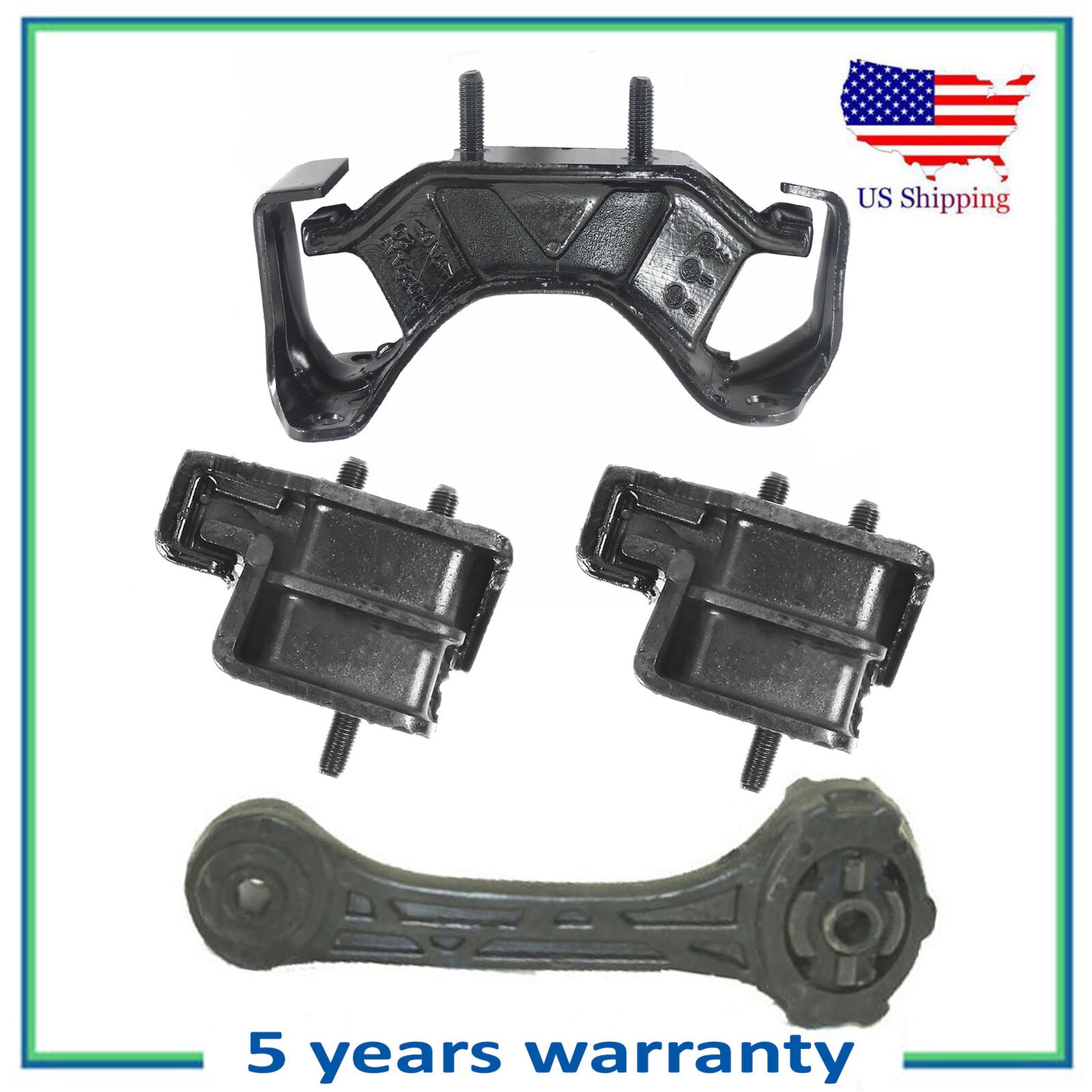 4PCS Engine Motor & Trans Mount For 2003-2008 Subaru Forester 2.5L Manual Trans