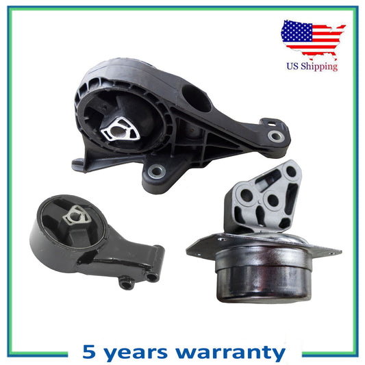 3PCS Auto Trans. Mount For 2010-2017 Buick Allure LaCrosse Regal 2.0 3.0 3.6 FWD