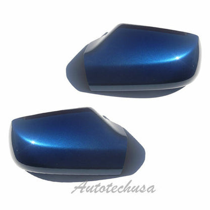 Left + Right Mirror Cap / Cover For PM20 07-12 Nissan Altima 2.5L B54 Azure Blue