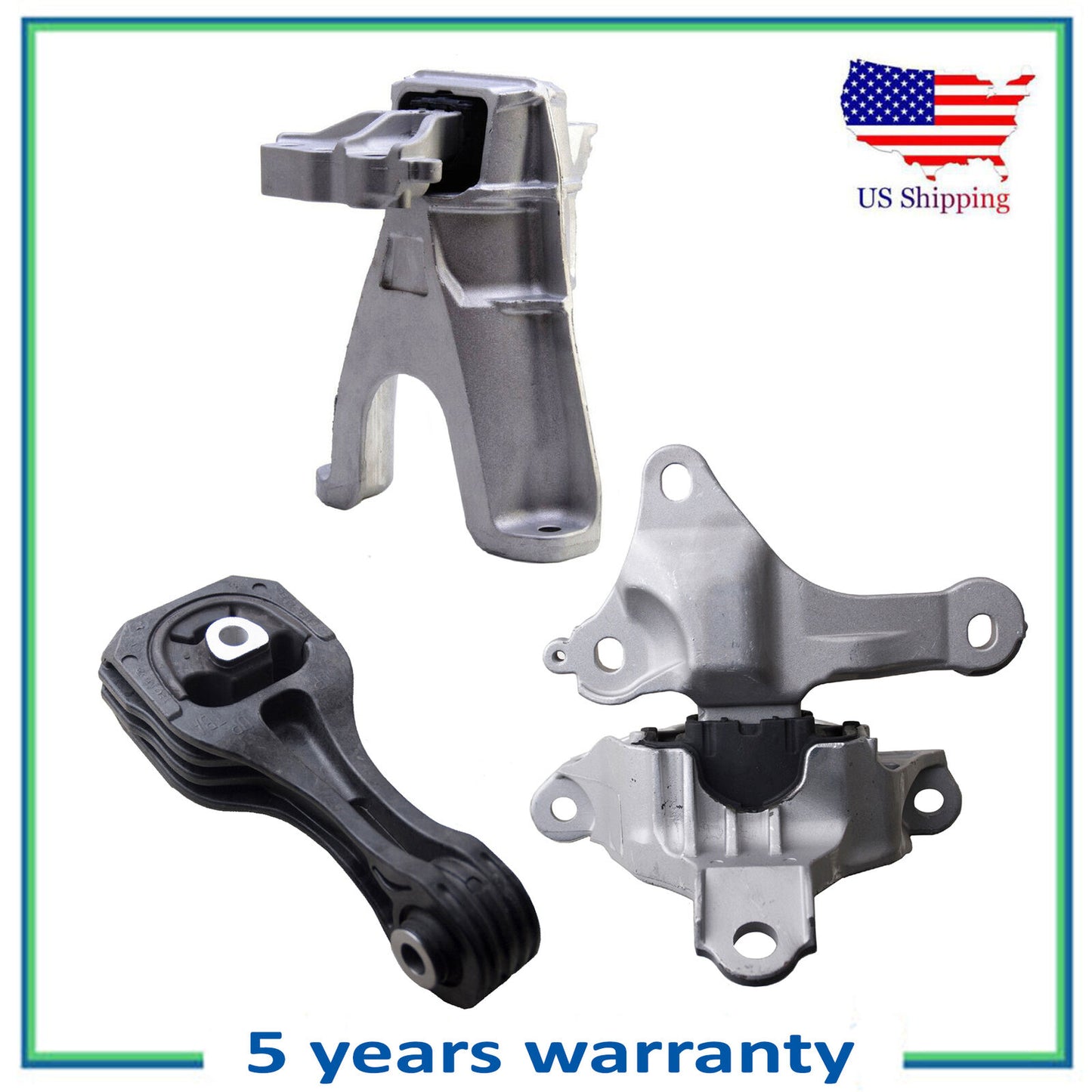 Set 3CS Motore & Auto Trans. Montante Per 2016 2017 2018 Honda Civic 2.0L L4