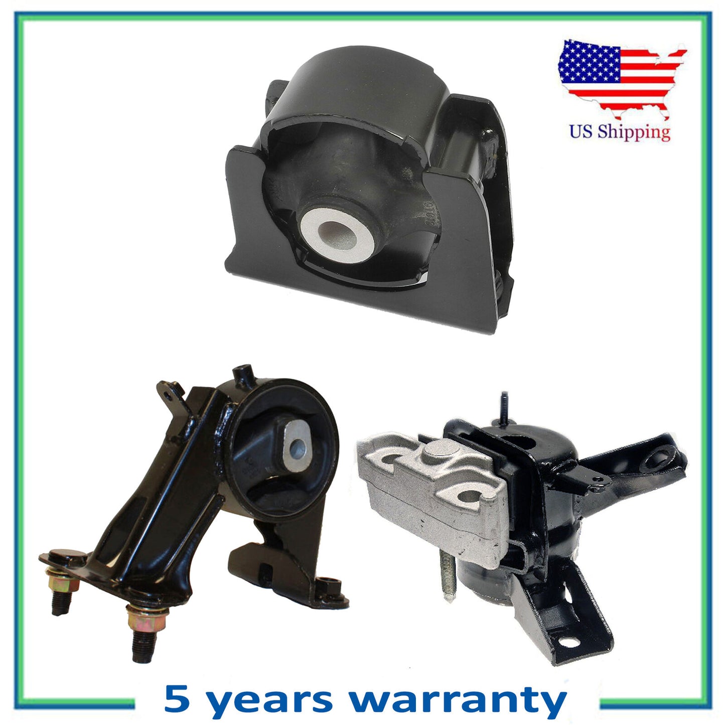 62012 62083 62050 Engine Motor Mount Set of 3PCS For 06-08 Toyota RAV4 2.4L 2WD