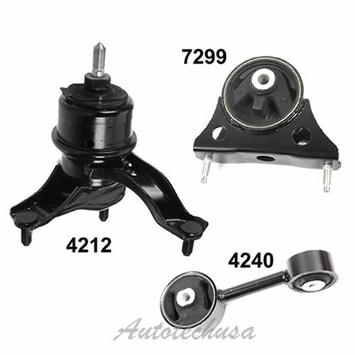 Engine Motor & Torque Strut Mount 3PCS For 2004-2007 Toyota Highlander 2.4L 2WD