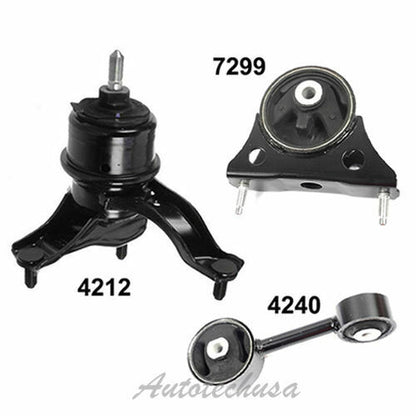 Engine Motor & Torque Strut Mount 3PCS For 2004-2007 Toyota Highlander 2.4L 2WD