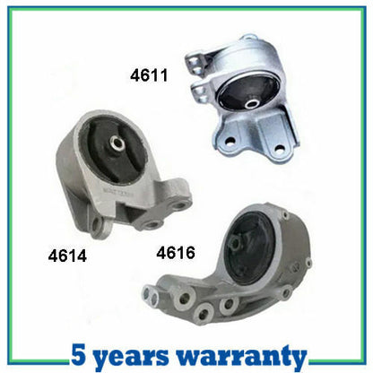 M604 Motor & Trans Mount Set 3PCS For 00-05 Mitsubishi Eclipse 3.0L Auto Trans