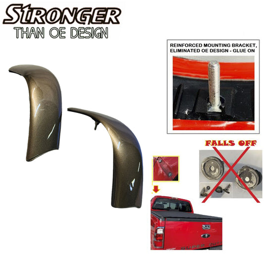 Pair Set UPGRADED Roof Corner Molding Trim For Ford 08-2016 Super Duty H5 Gold