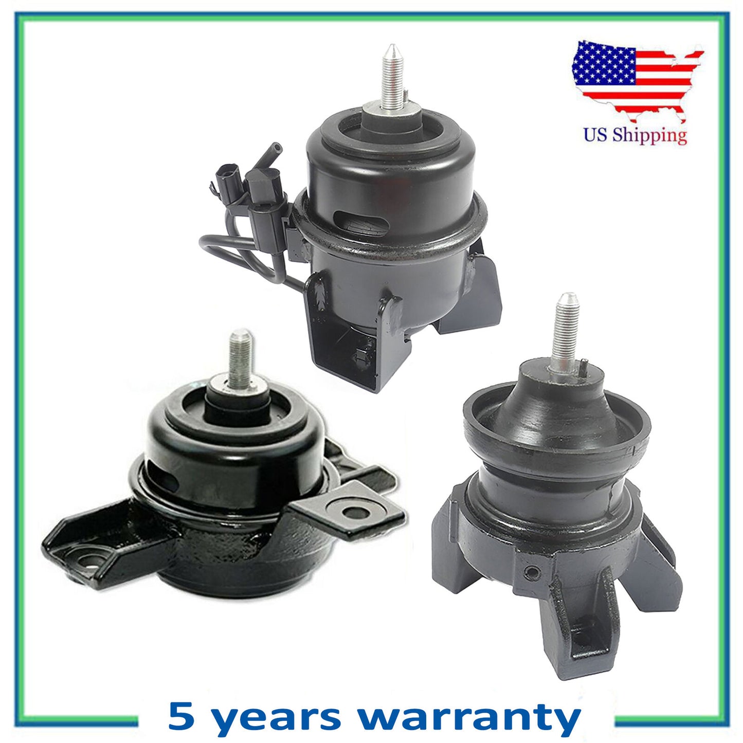 7150 7175 7166 Set Engine Motor Mount Auto Trans For 07-09 Hyundai Santa Fe 2.7L