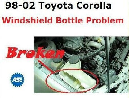 Amélioré Windshield Rondelle Fluide Réservoir Bouteille For 98-02 Toyota Corolla