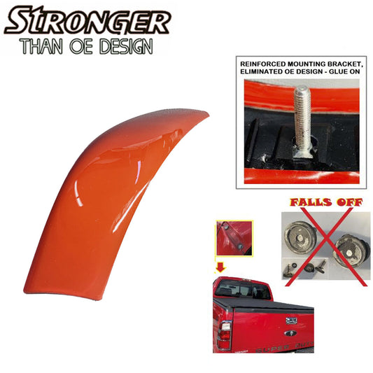 Left LH UPGRADED Roof Corner Molding Trim For Ford 08-16 Super Duty 7236 Red