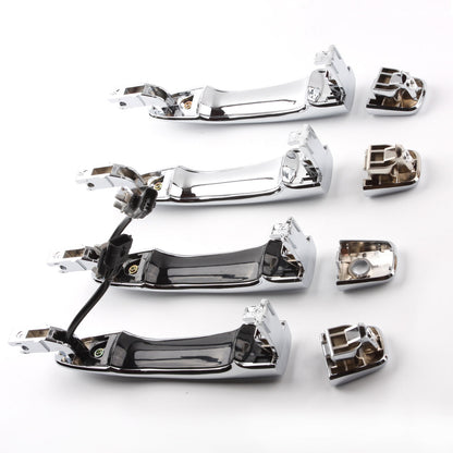 Set 4 Pcs Chrome Exterior Outside Door Handle New For Nissan Altima Pathfinder