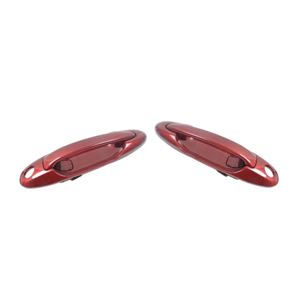 Front Pair Outside Door Handle For 3K4 Sunfire Red Pearl Toyota Tundra Sequoia
