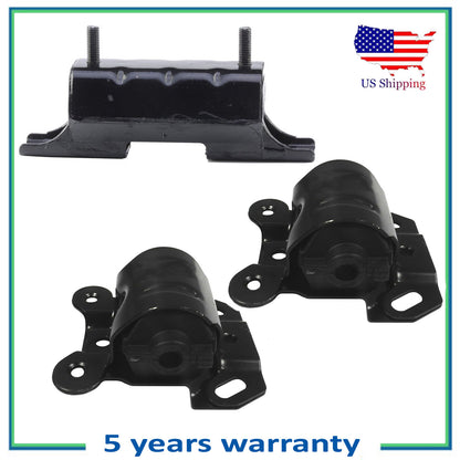 Set of 3pcs Engine Motor & Trans Mount For 96-05 Chevy Astro GMC Safari 4.3L 4WD