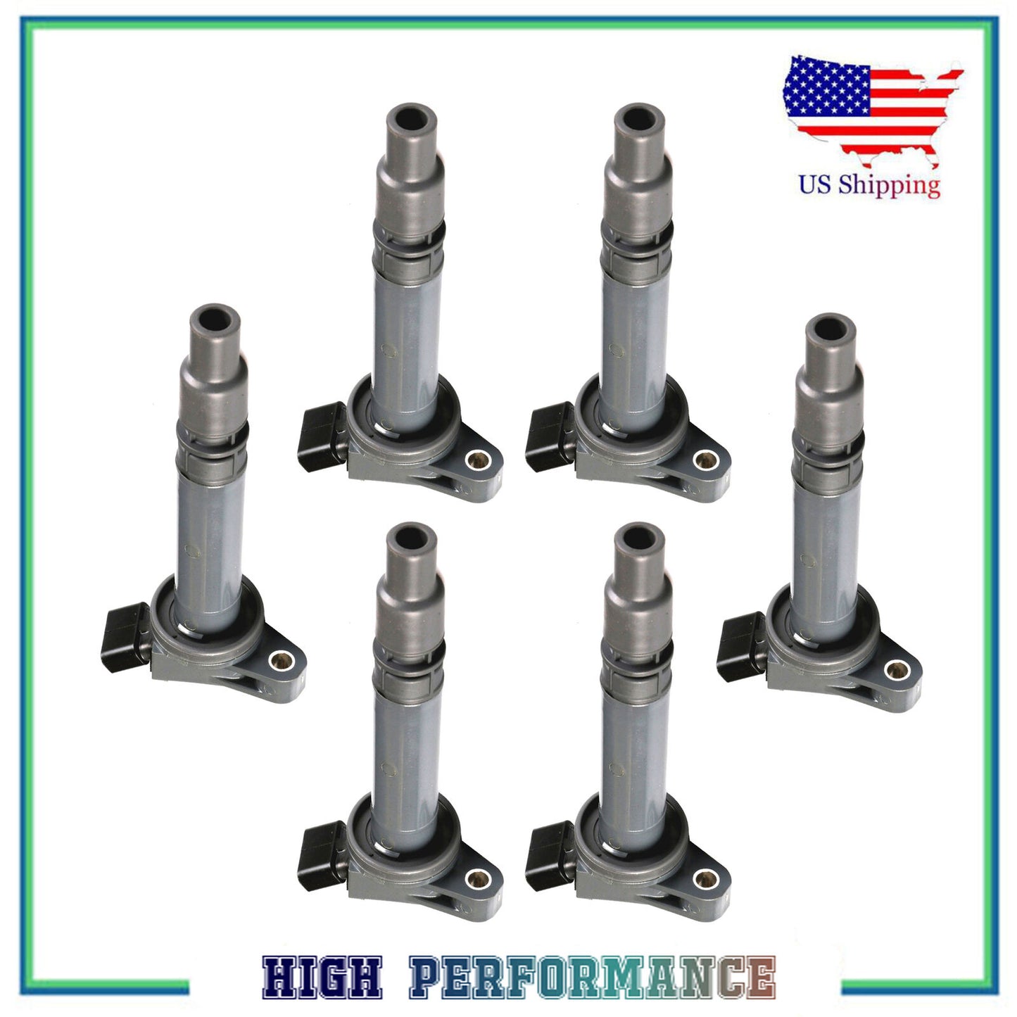 6PCS Ignition Coil For UF507 Lexus GS300 GS350 IS250 Toyota Sequoia Tundr V6 V8