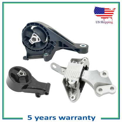 Set Automatic Transmission Mount For 12-17 Buick Verano 12-14 Chevy Orlando 2.4L