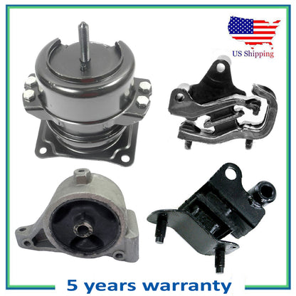 Juego 4PCS Motor & Trans. Montaje Con / Auto Para 2009-2014 Honda Ridgeline 3.5L
