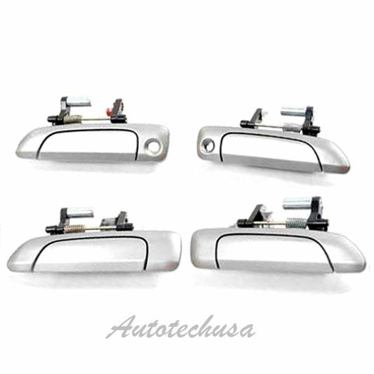 01-05 Pour Honda Civic Complet Set 4 NH623M Satin Argenté Outside Porte Poignée