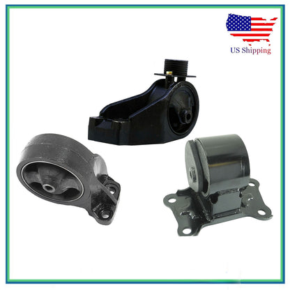 Set 3PCS Engine Motor & Manual Transmission Mount For 99-01 Hyundai Sonata 2.5L