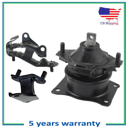3PCS Engine Motor & Trans Mount For 2003-2007 Honda Accord 3.0L Auto Trans