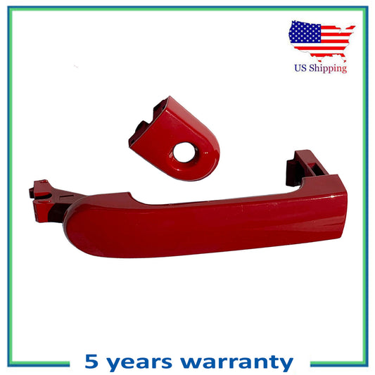 Front Left Outside Door Handle w/ Keyhole For 07-2012 Nissan Versa Code Red A20